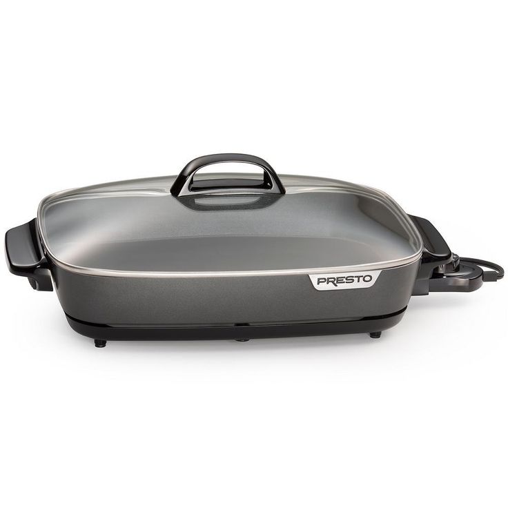 SlimLine 16 in. Black Non-Stick Electric Skillet