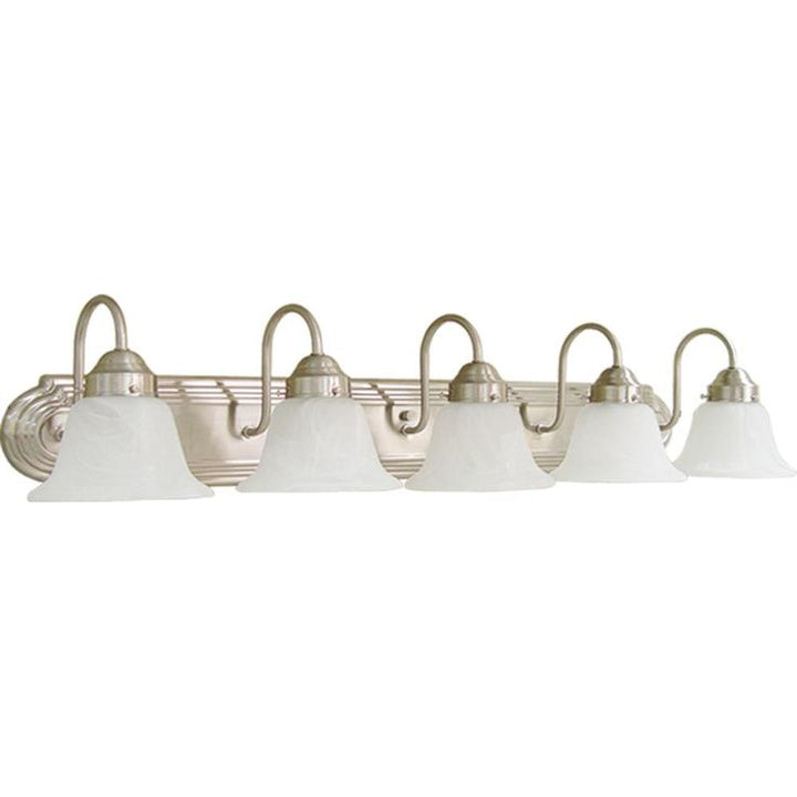 5-Light Brushed Nickel Bath Light
