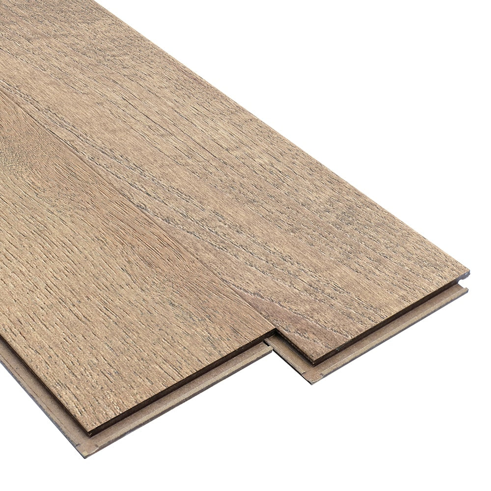allen + roth Hickory Saddle hardwood flooring — alternate angle