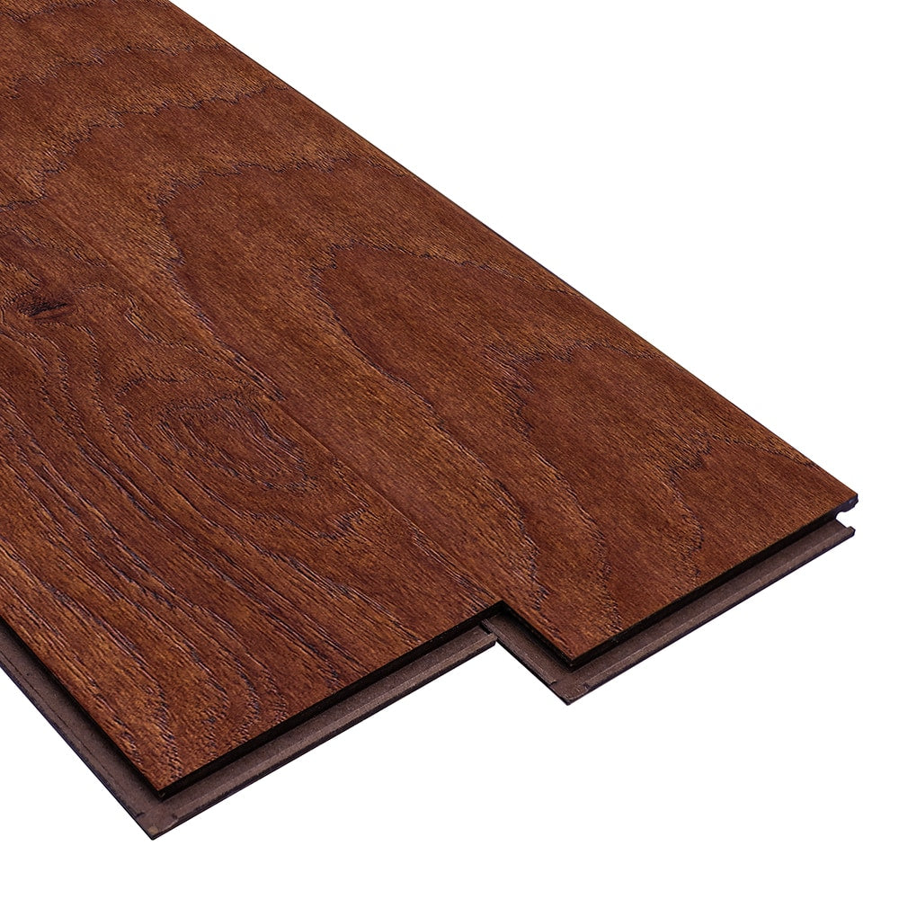 allen + roth Hickory Nutmeg hardwood flooring — lifestyle view
