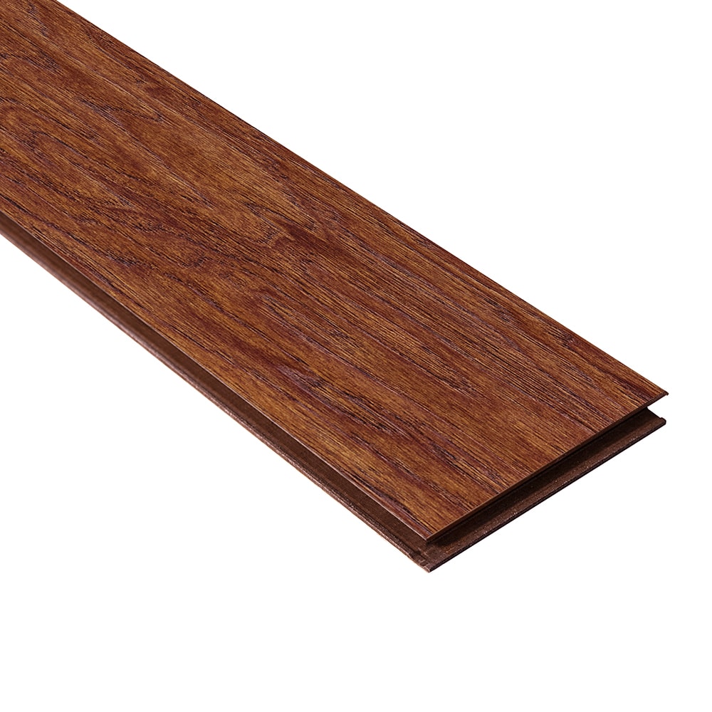 allen + roth Hickory Nutmeg hardwood flooring — alternate angle