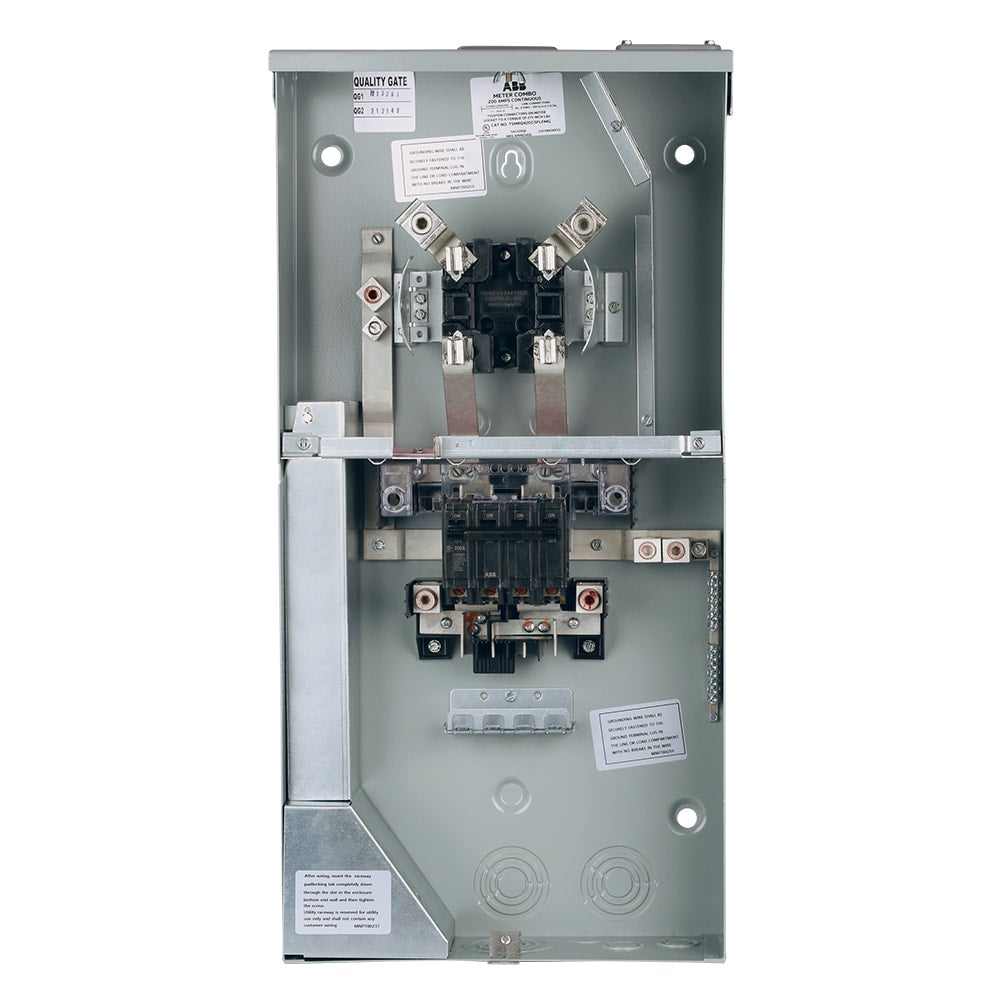 ABB ReliaHome 200-Amp 4-space load center - label view