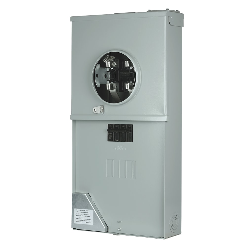ABB ReliaHome 200-Amp 4-space load center - detail view