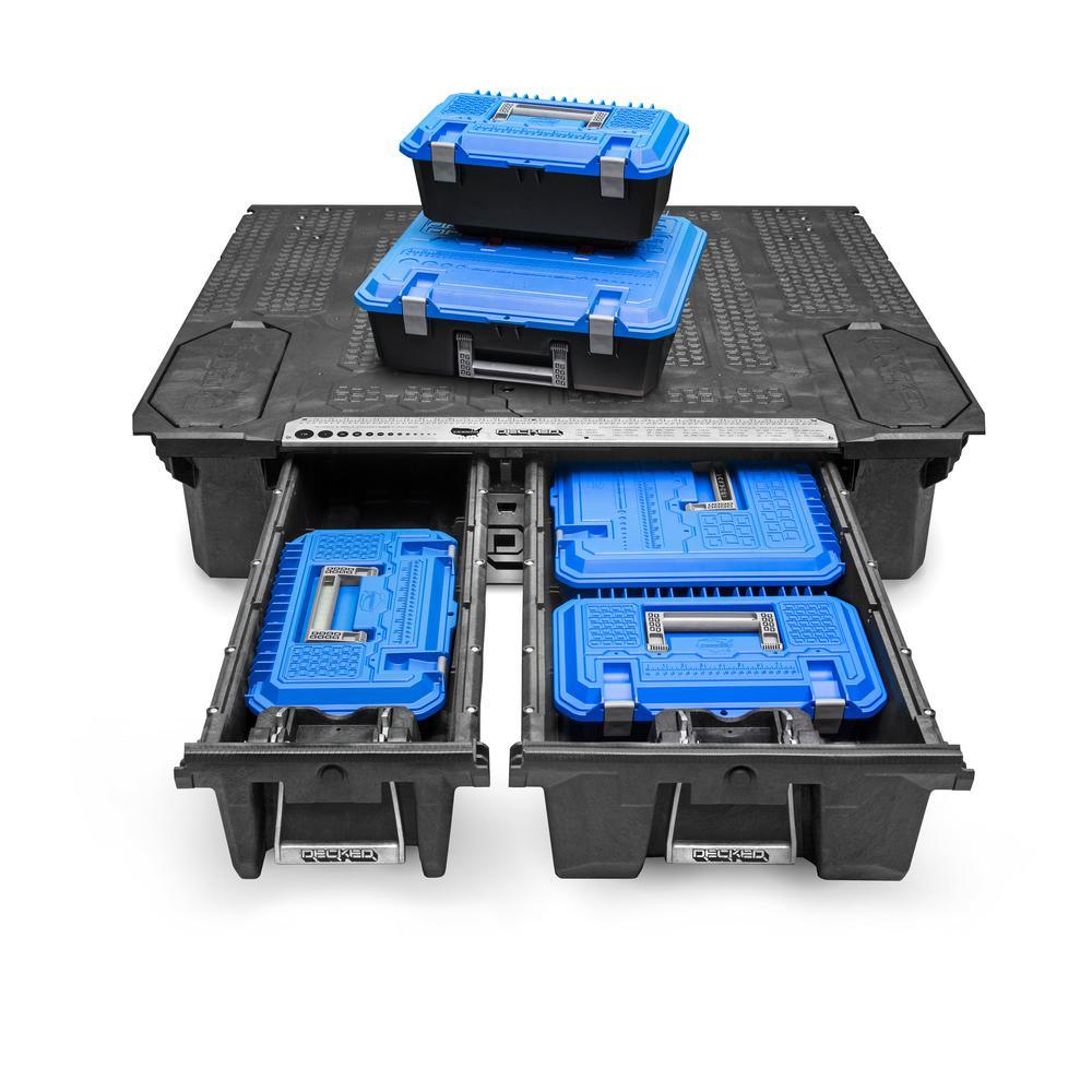 DECKED Crossbox 17 in. Drawer Tool Box in Blue and Black - Super Arbor
