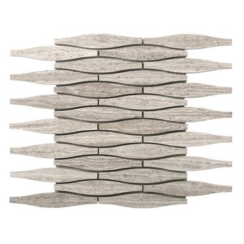 Emser Metro 10-Pack Gray Natural Stone Limestone Border Tile (12-in x 12-in) - Super Arbor