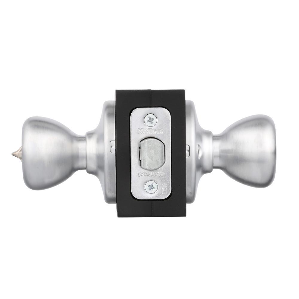 Tylo Satin Chrome Bed/Bath Door Knob - Super Arbor