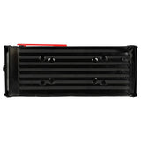 Outback Double Door, Large, Steel, Post Mount Mailbox, Black - Super Arbor
