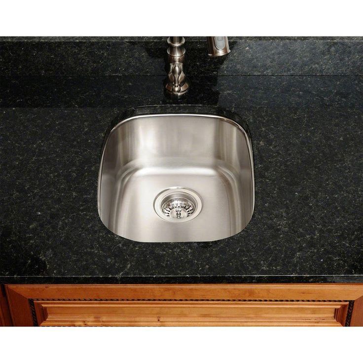 Undermount Stainless Steel 15 in. Single Bowl Bar Sink