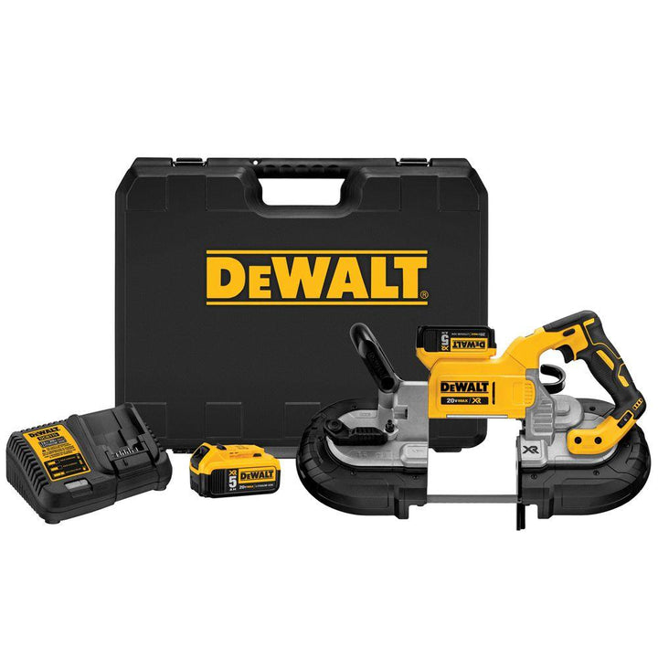 20-Volt MAX XR Lithium-Ion Cordless Brushless Deep Cut Band Saw Kit with (2) Batteries 5Ah, Charger and Case