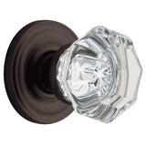 Filmore Satin Nickel Half-Dummy Crystal Door Knob - Super Arbor