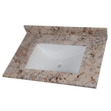 37 in. W x 22 in. D Stone Effects Vanity Top in Cold Fusion with White Sink - Super Arbor