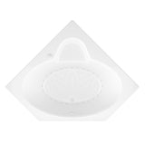 Malachite 5 ft. Acrylic Corner Drop-in Air Bathtub in White - Super Arbor