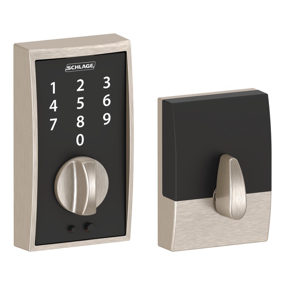 Century Matte Black Touch Electronic Door Lock Deadbolt - Super Arbor