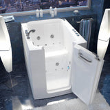 HD Series 38 in. Right Swinging Door Walk-In Whirlpool and Air Bath Tub with Right Swinging Door in White - Super Arbor