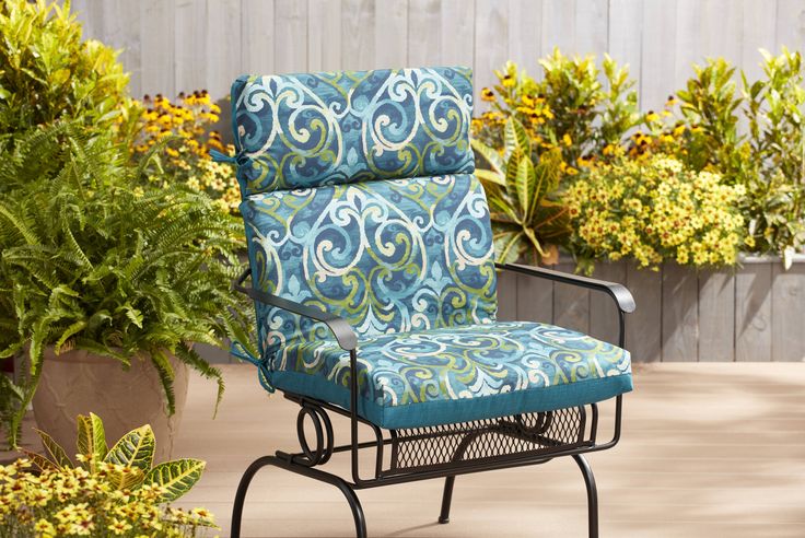 Style Selections Salito Marine High Back Patio Chair Cushion