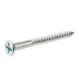 #8 x 1 in. Zinc Plated Phillips Flat Head Wood Screw (100-Pack)