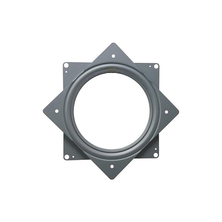 Everbilt 6 in. Silver Square Lazy Susan Turntable with 400 lbs. Load Rating (3-Pack)