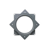 Everbilt 6 in. Silver Square Lazy Susan Turntable with 400 lbs. Load Rating (3-Pack)