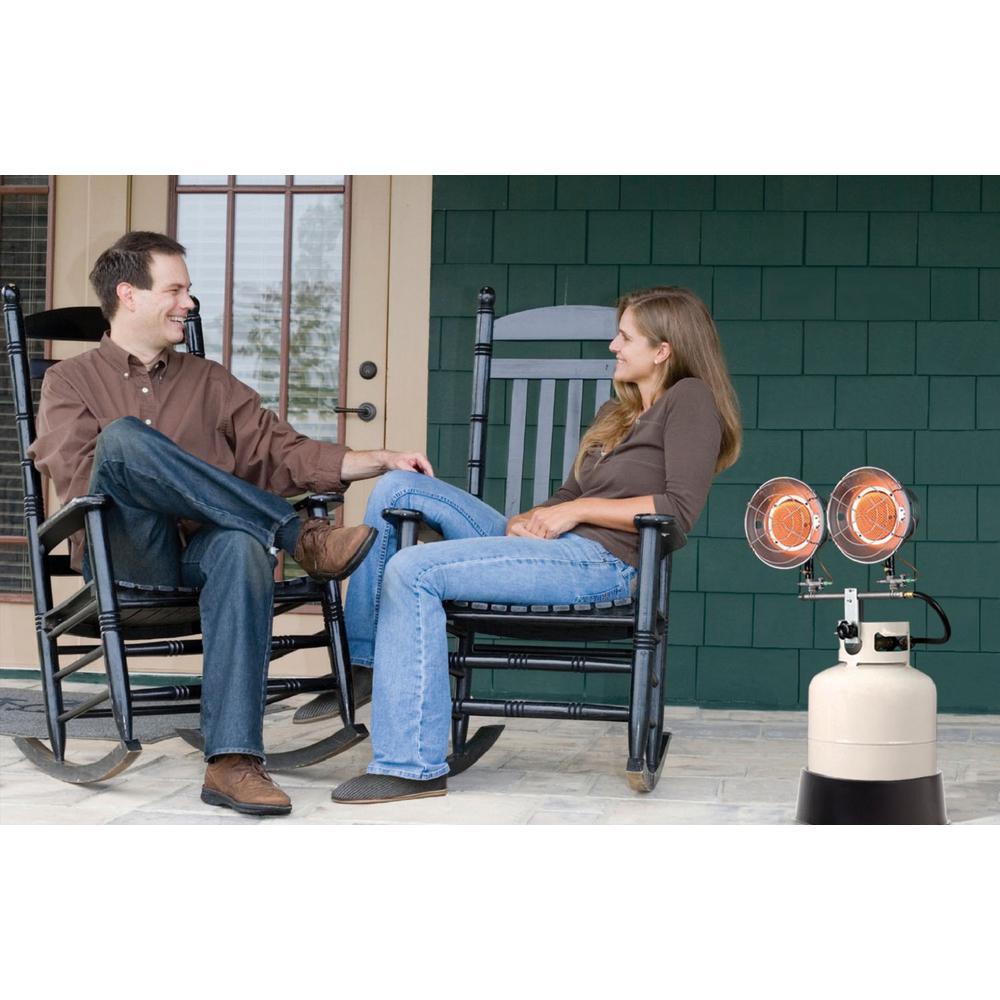 30,000 BTU Radiant Propane Double Tank Top Heater with Spark Ignition - Super Arbor