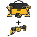 20-Volt Max Lithium-Ion Cordless Combo Kit (10-Tool) w/ (2) Batteries 2.0Ah, Charger & Tool Bag - Super Arbor