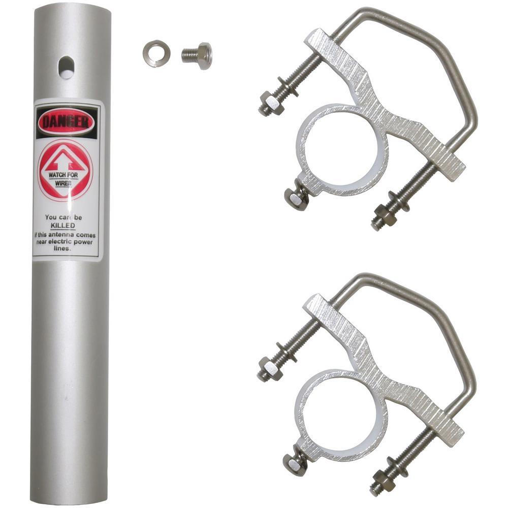 Pre-Tuned 144MHz148MHz VHF/430MHz460MHz UHF Amateur Dual-Band Base Antenna (White Fiberglass) - Super Arbor