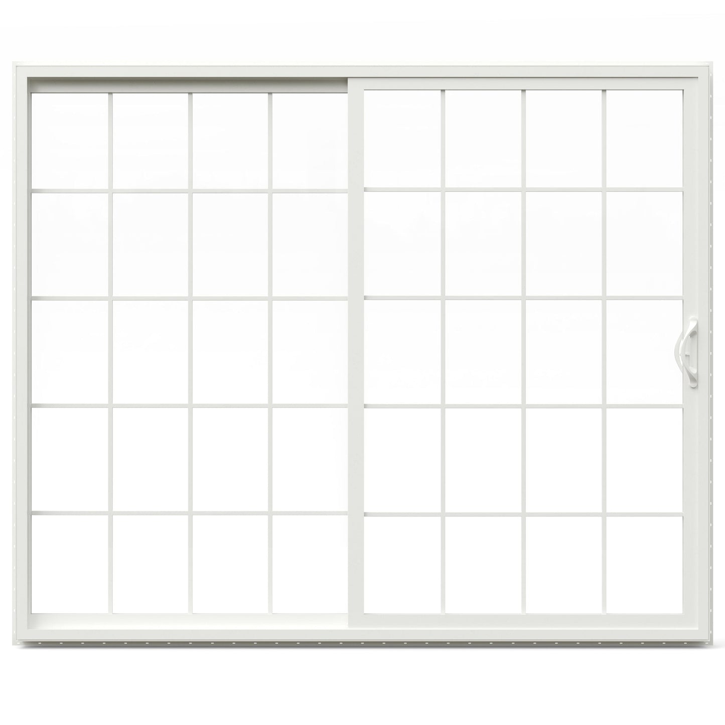 JELD-WEN 96-in x 80-in Vinyl Sliding, Left-hand sliding – additional view 4