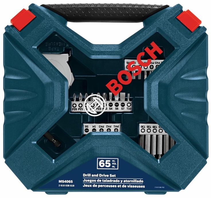 Bosch 65-Piece High-Speed Steel Hex Shank Screwdriver Bit Set