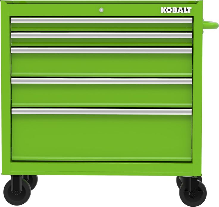Kobalt 36-in W x 38-in H 5-Drawer Steel Rolling Tool Cabinet (Green)