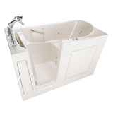 Exclusive Series 60 in. x 30 in. Left Hand Walk-In Whirlpool and Air Bath Tub with Quick Drain in White - Super Arbor
