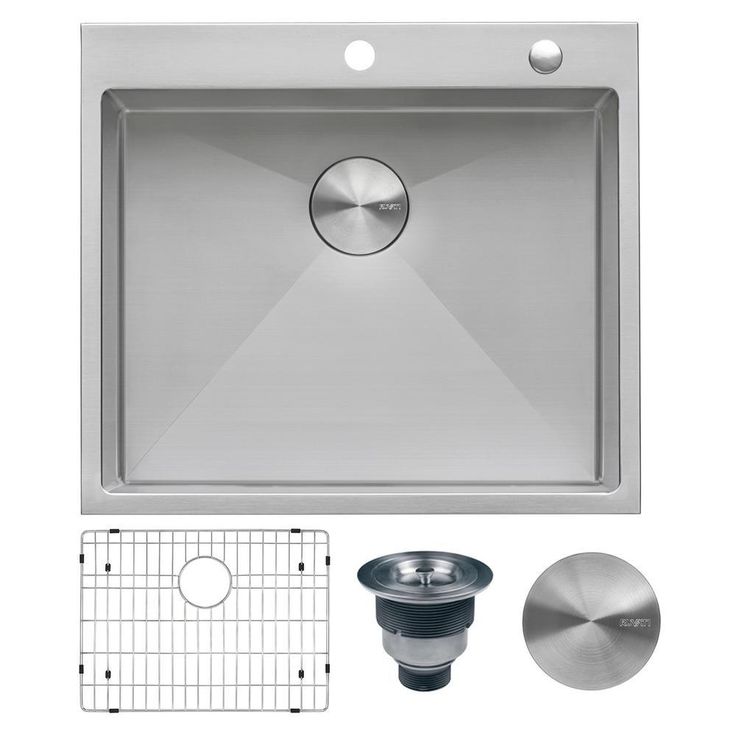 Drop-In Tight Radius Topmount Stainless Steel 25 in. 16-Gauge Single Bowl Kitchen Sink