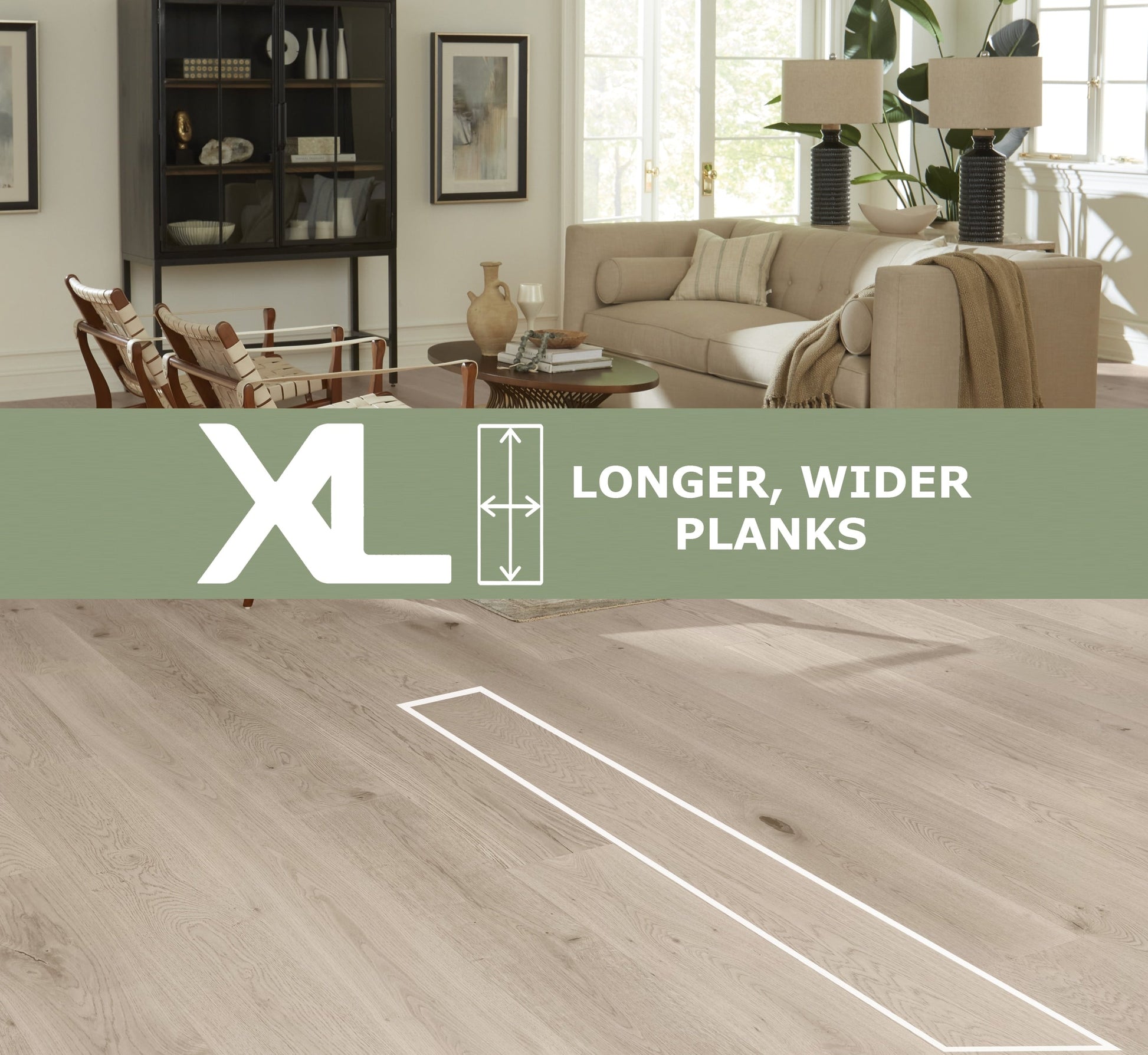Element Flooring Hickory Chakra hardwood flooring — installed room view