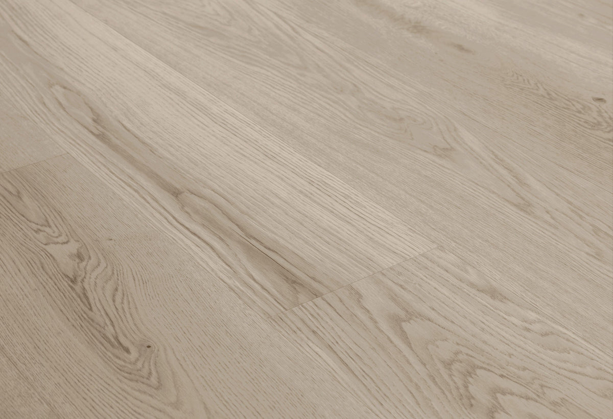 Element Flooring European white oak Roman Sand hardwood flooring — carton and plank detail