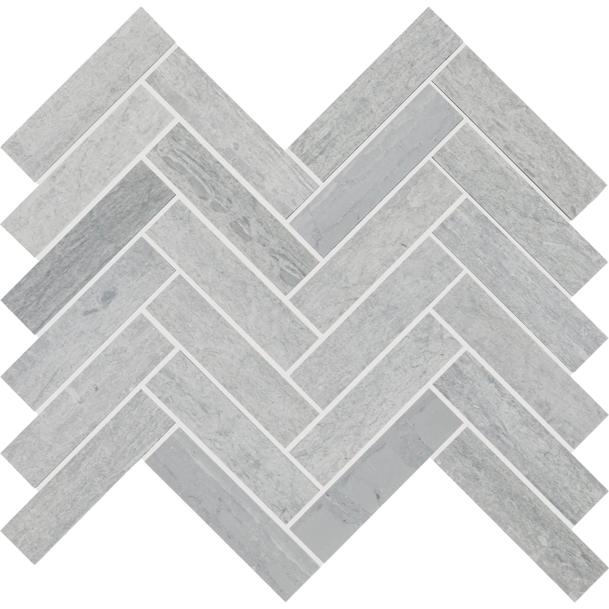 Daltile Fonte Heather Harbor 7-in x 13-in Honed Natural stone Marble Marble look Herringbone Mosaic Floor and Wall Tile product image