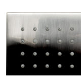 1-Spray 12 in. Single Ceiling Mount Fixed Rain Shower Head in Brushed Nickel - Super Arbor