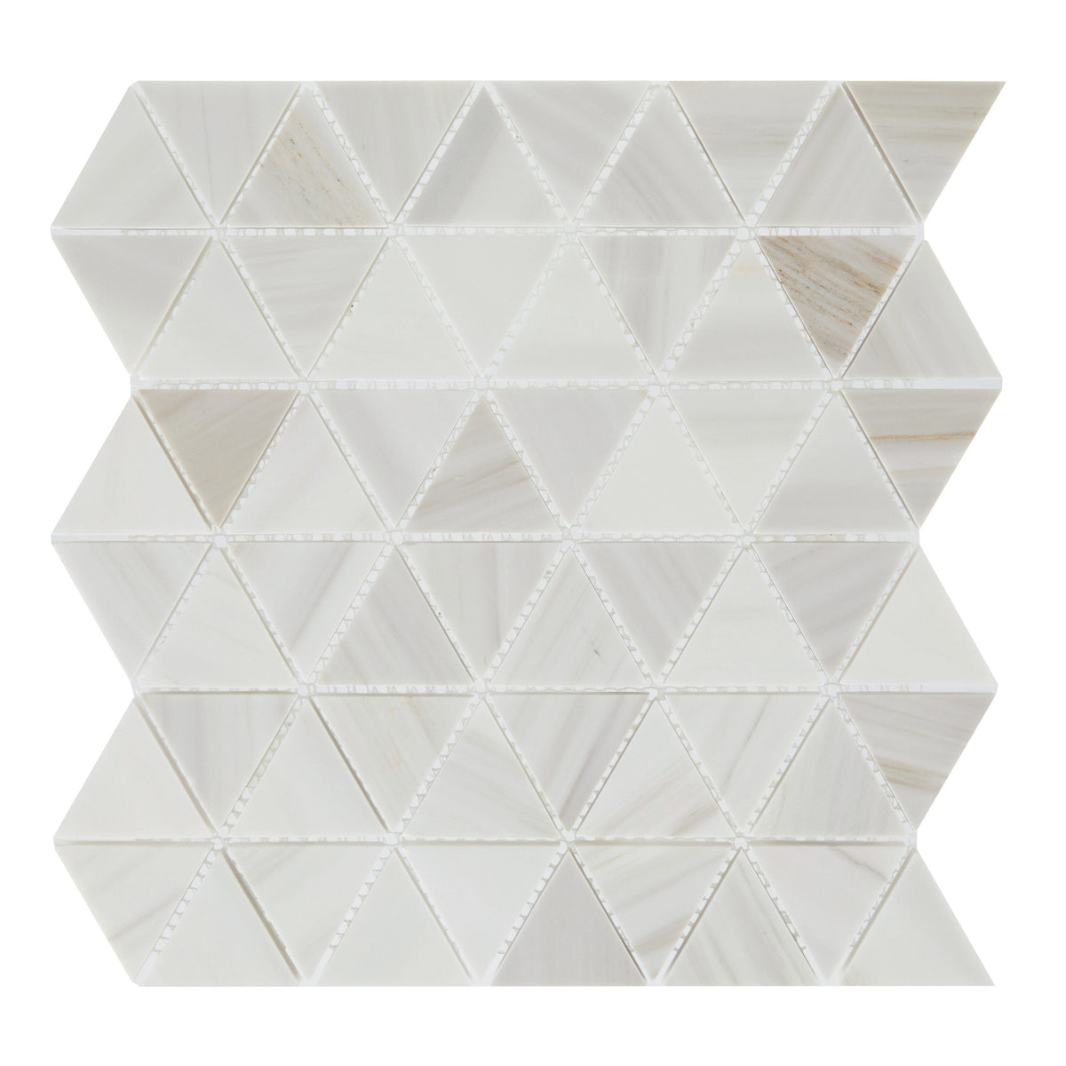 Daltile Pietra Divina Calacatta Dolomiti 12-in x 12-in Multi-finish Natural stone Marble Marble look Diamond Mosaic Floor and Wall Tile product image