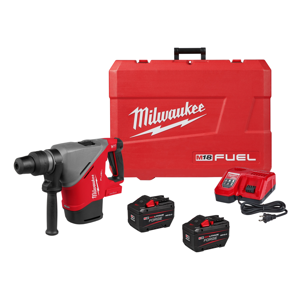 Milwaukee M18 FUEL 18V Lithium‑Ion Brushless Cordless Hammer Drill & Impact Driver Combo Kit (2-Tool) with Framing Nailer