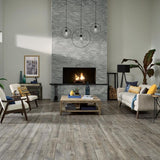 Mohawk ForeverStyle Smoke Wood 6-in x 36-in Matte Porcelain Wood Look Floor Tile