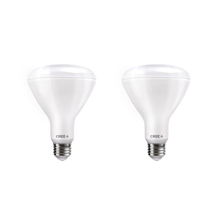 Cree 65W Equivalent Soft White (2700K) BR30 Dimmable Exceptional Light Quality LED Light Bulb (2-Pack)