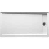 Groove 60 in. x 32 in. Single Threshold Shower Base with Right-Hand Drain in White - Super Arbor