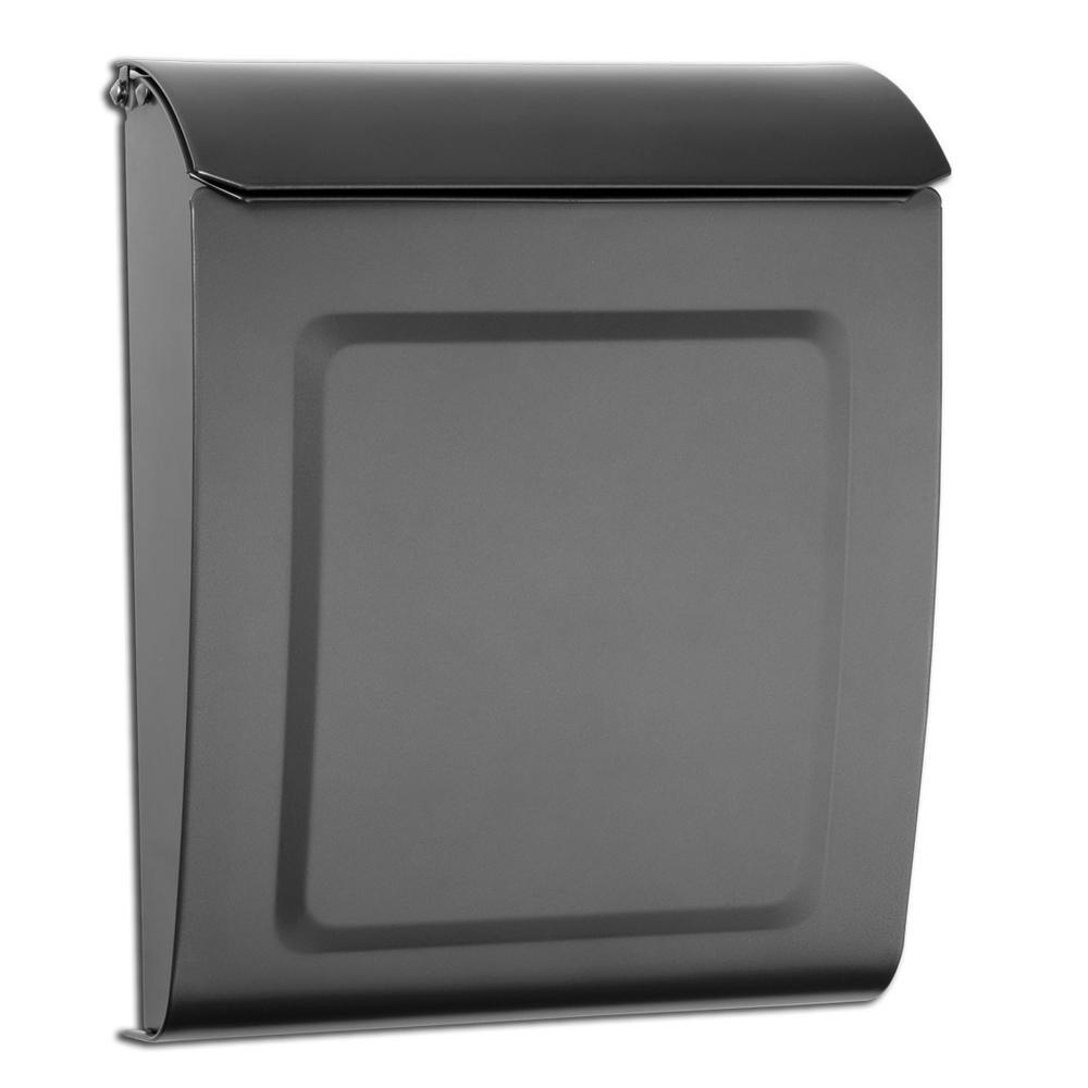 Aspen Locking Wall Mount Mailbox Graphite - Super Arbor