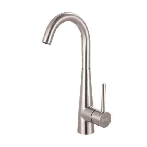Franke Stainless Steel 1-Handle Deck Mount High-Arc Handle Kitchen Faucet