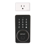 Defiant Square Aged Bronze Smart Wi-Fi Deadbolt Powered by Hubspace