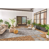Ontario D Grey 16 in. x 16 in. Gray Porcelain Paver Tile (1.777 Sq. Ft.) - Super Arbor