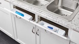 Rev-A-Shelf 14-in W x 3-in H 1-Tier Door/Wall Mount Plastic Tip-Out Tray