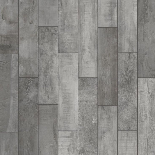 Florida Tile Home Collection Wind River Grey 6 in. x 24 in. Porcelain Floor and Wall Tile (448 sq. ft. / pallet)