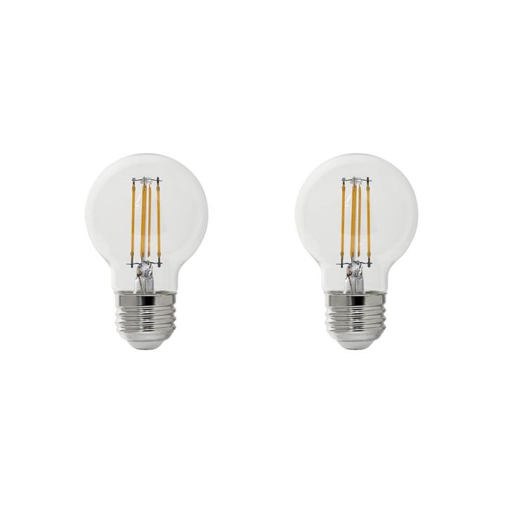 Feit Electric 60-Watt Equivalent G16.5 Medium Dimmable Filament ENERGY STAR Clear Glass LED Light Bulb, Soft White (2-Pack)