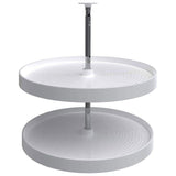 Rev-A-Shelf 2-Shelf White 24 in. Lazy Susan Full Circle Polymer