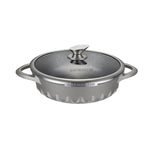 11 in. Artmartin Sauce Pan and Glass Lid Non-Stick Ceramic Coated Pot, Induction Bottom