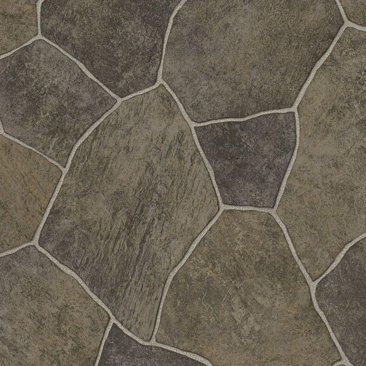 TrafficMASTER Coffee Diagonal Tile Vinyl Sheet, Sold by 12 ft. Wide x Custom Length