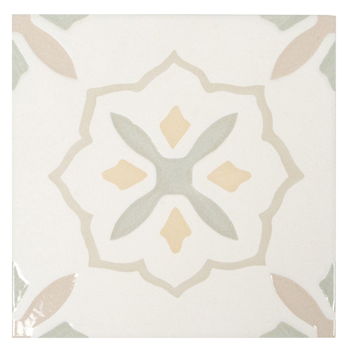 Apollo Tile Palmera Off-White Yellow 9-in x 9-in Multi-finish Porcelain Floor and Wall Tile product image